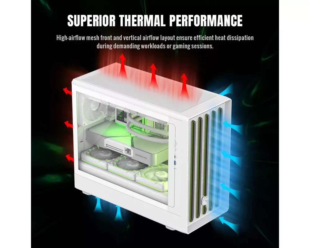 Кутия Gamemax mATX - CLAW 360 WH 10