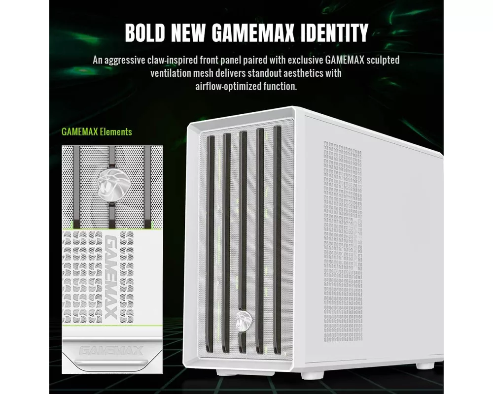 Кутия Gamemax mATX - CLAW 360 WH 12