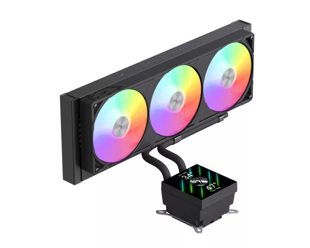 Охладител за процесор Gamemax GLACIER 360 LCD BK - Addressable... 2