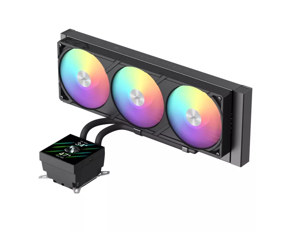 Охладител за процесор Gamemax GLACIER 360 LCD BK - Addressable... 5