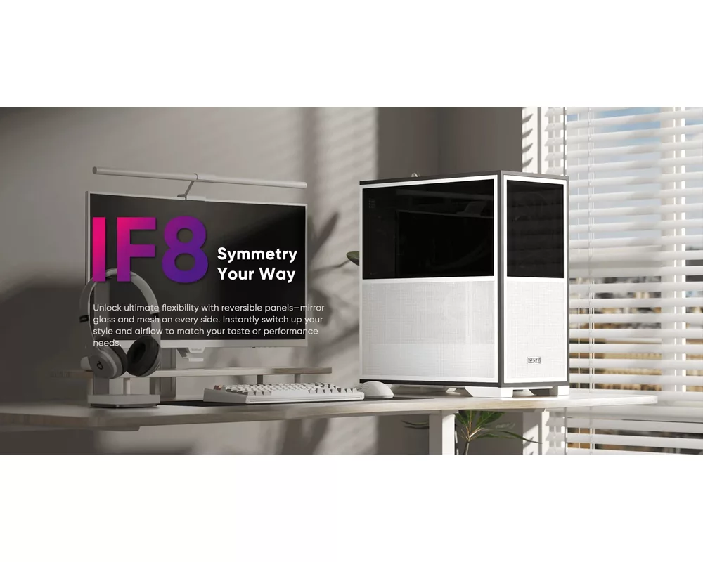 Кутия 1stPlayer EATX - IF8 Black - 4 x 140 mm A-RGB fans included 18