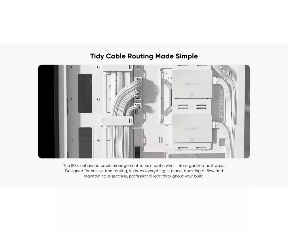 Кутия 1stPlayer EATX - IF8 Black - 4 x 140 mm A-RGB fans included 20