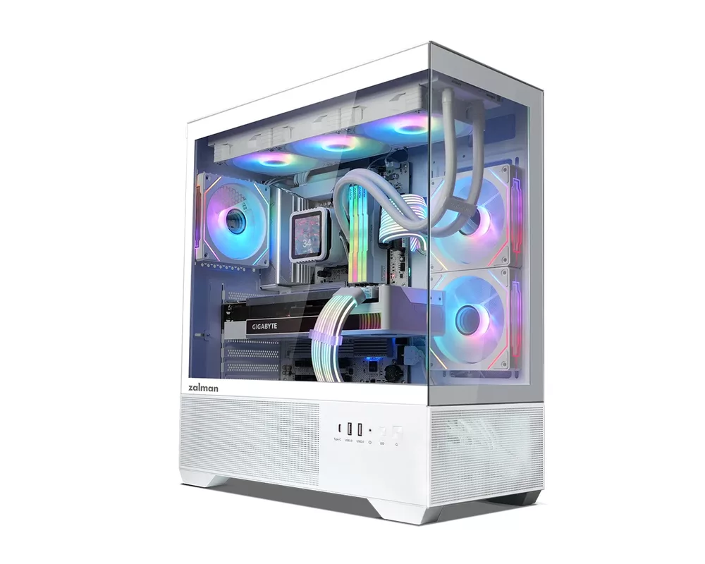Кутия Zalman ATX - Chronix WHITE V2 - 3 x 120 mm A-RGB 2