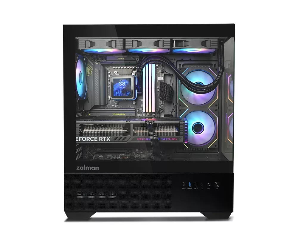 Кутия Zalman ATX - Chronix BLACK V2 - 3 x 120 mm A-RGB 4