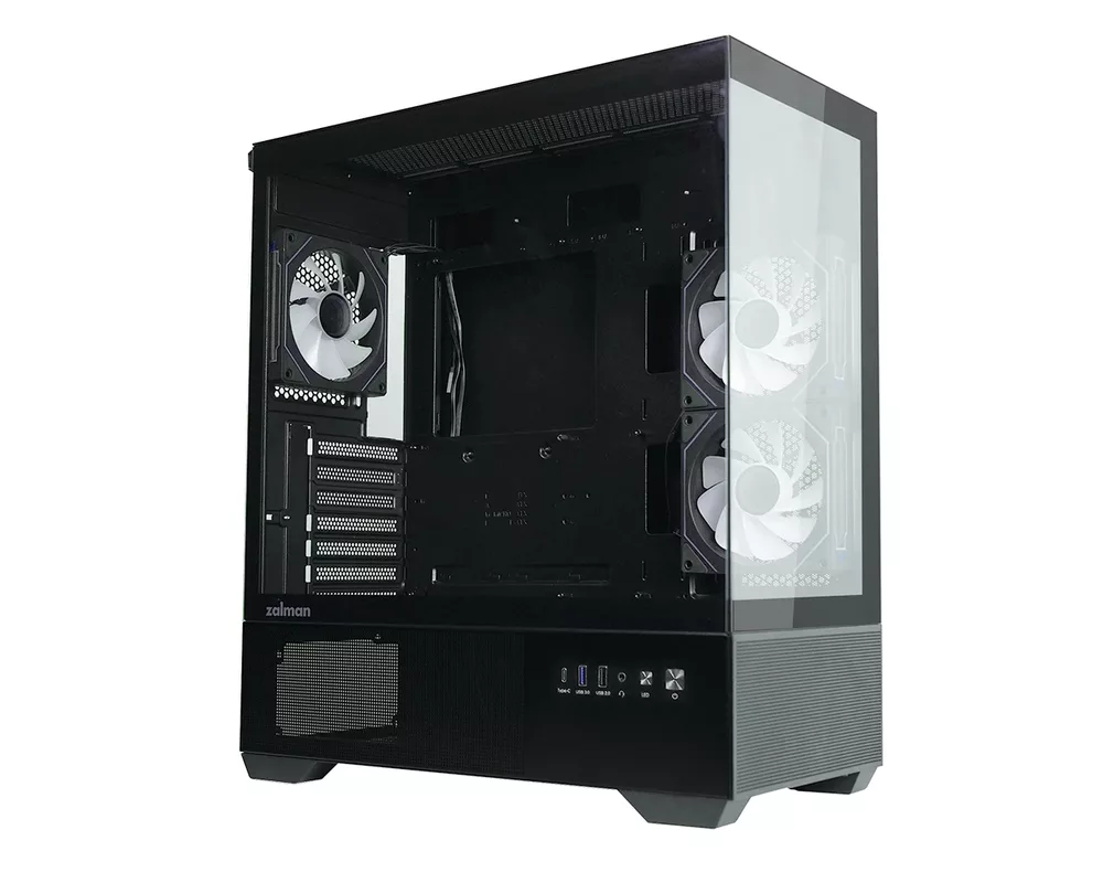 Кутия Zalman ATX - Chronix BLACK V2 - 3 x 120 mm A-RGB 8