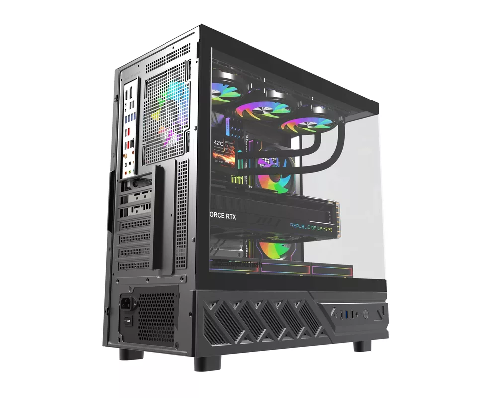 Кутия Darkflash ATX - DS950 Black - 6 x 120 mm... 8