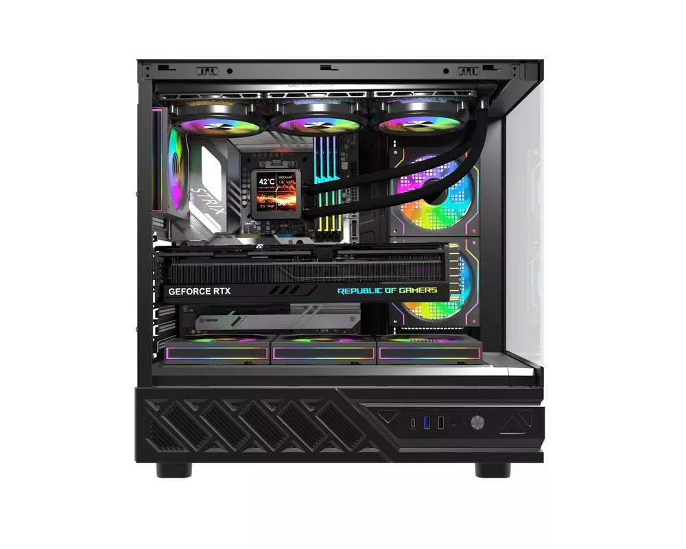 Кутия Darkflash ATX - DS950 Black - 6 x 120 mm... 9