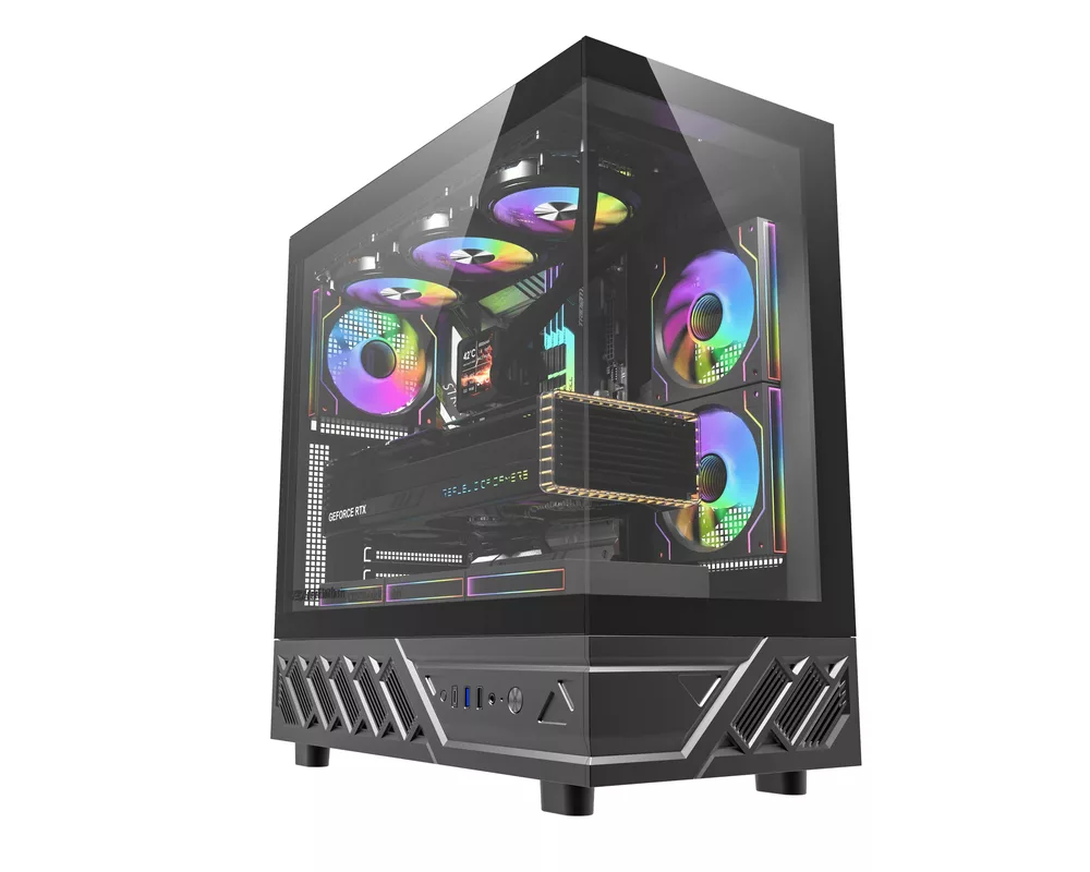 Кутия Darkflash ATX - DS950 Black - 6 x 120 mm... 2