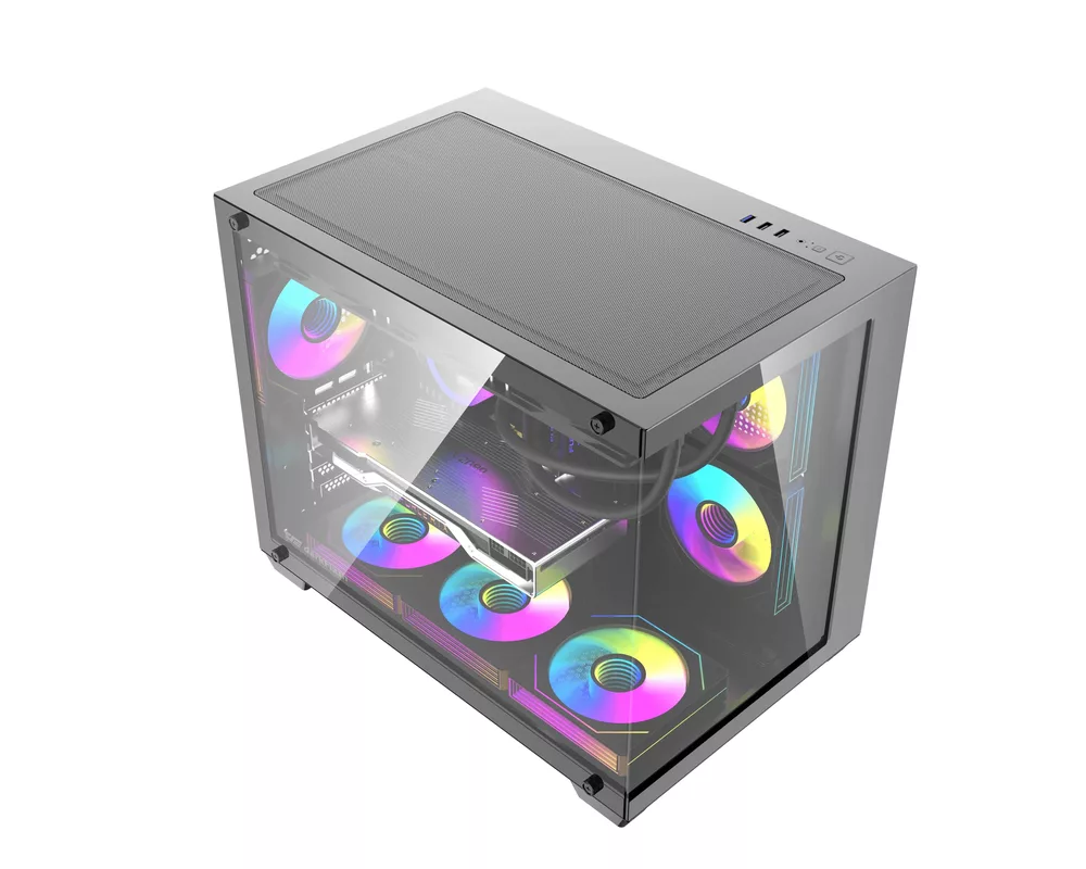 Кутия Darkflash mATX - B275 PRO Black - 6 x 12... 8