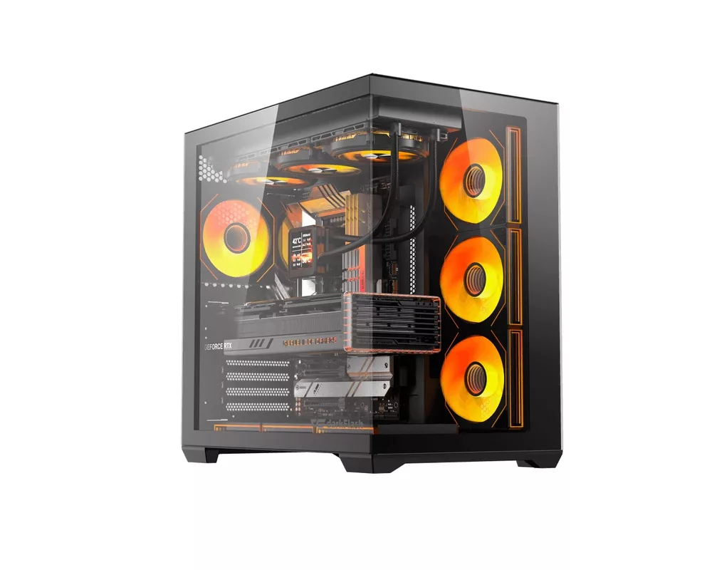 Кутия Darkflash EATX - C280 Black - 7 ARGB fan... 2