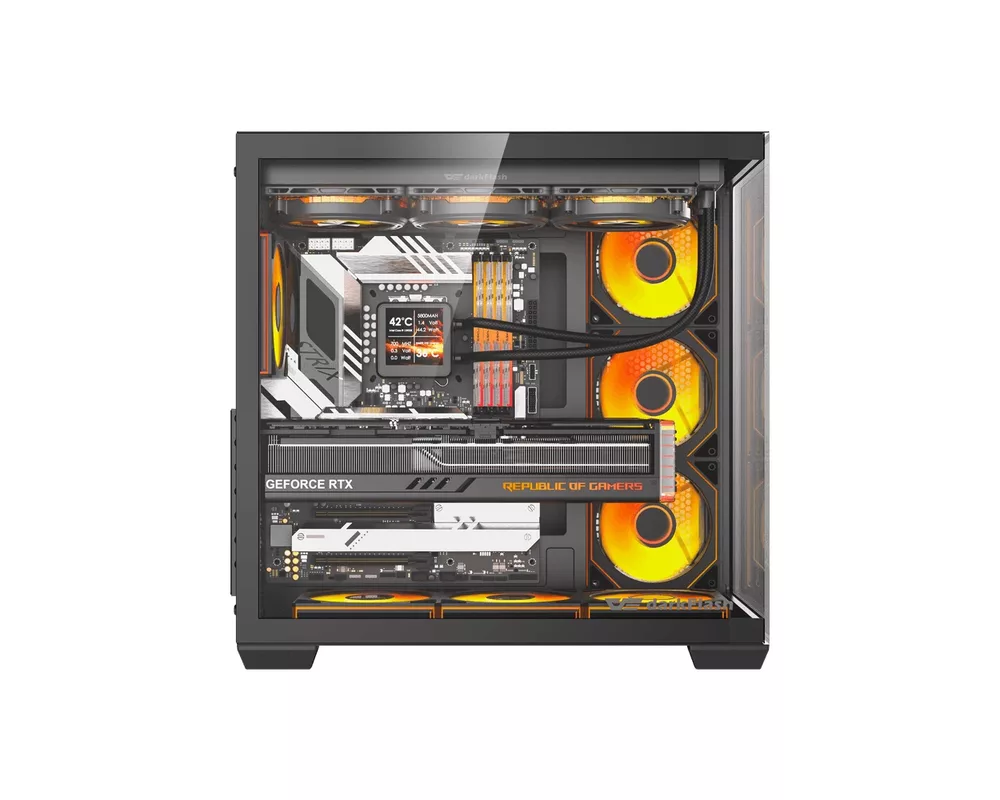 Кутия Darkflash EATX - C280 Black - 7 ARGB fan... 3