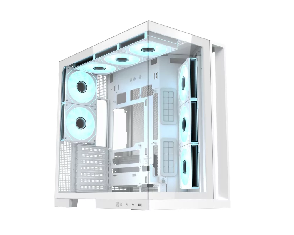Кутия Xigmatek ATX - Aqua 7 Arctic - 8 ARGB Fans 5