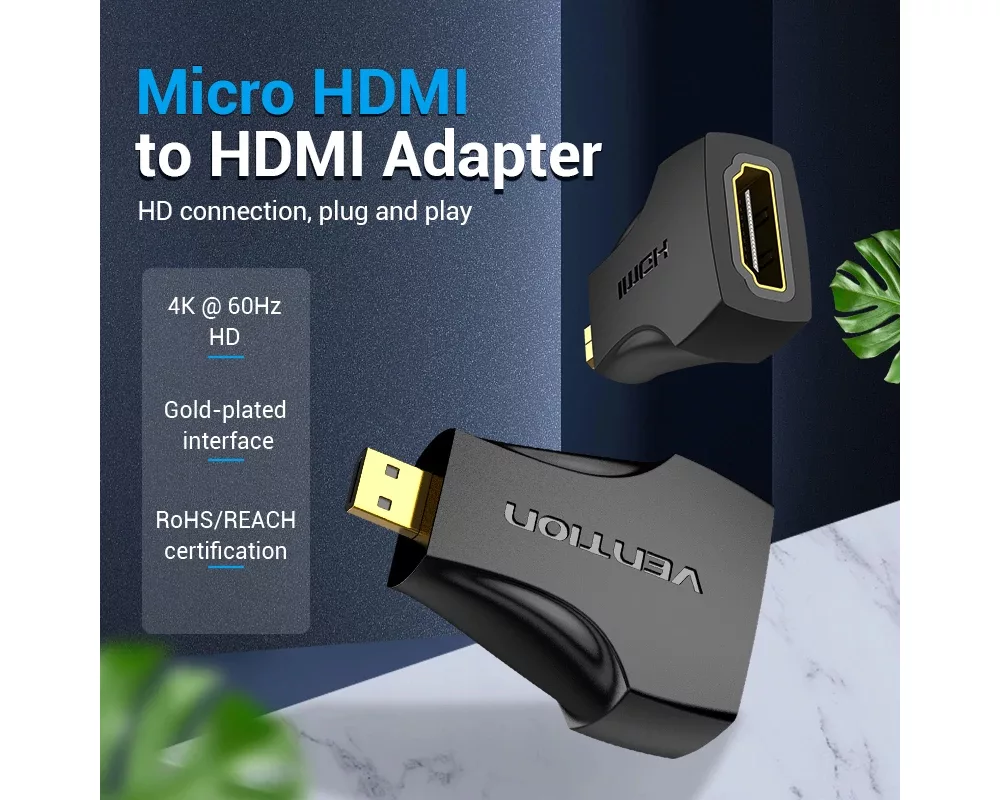 Адаптери Vention Адаптер Adapter Micro HDMI M / H... 2