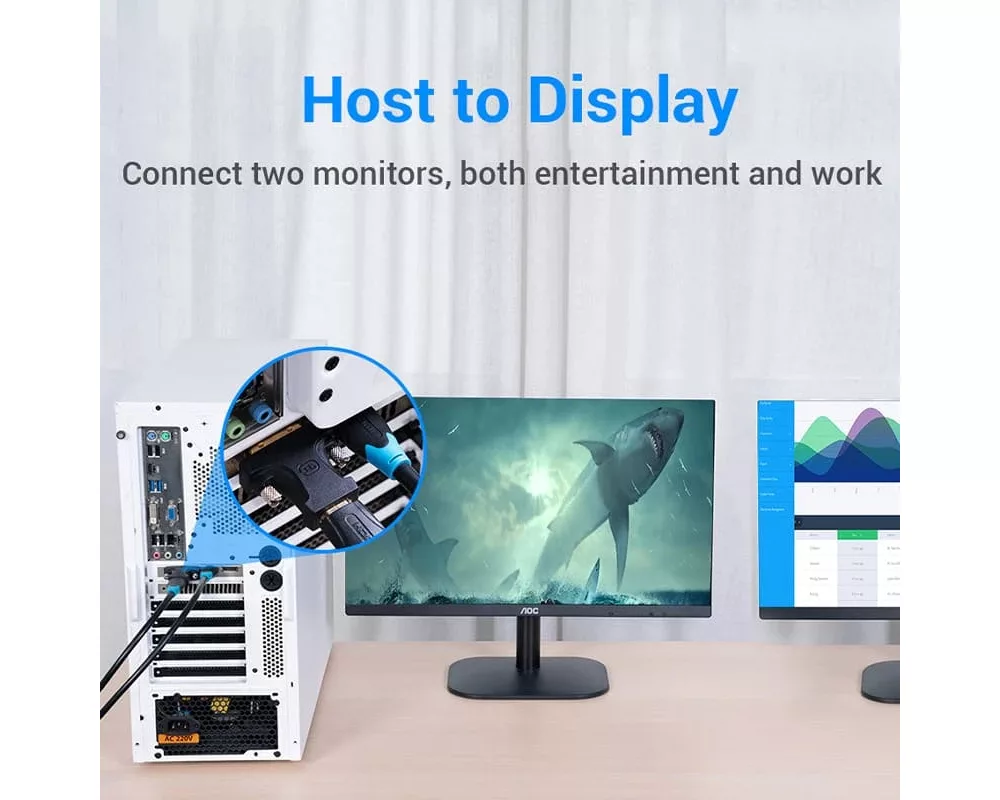 Адаптери Vention Адаптер Adapter DVI M / HDMI F G... 6