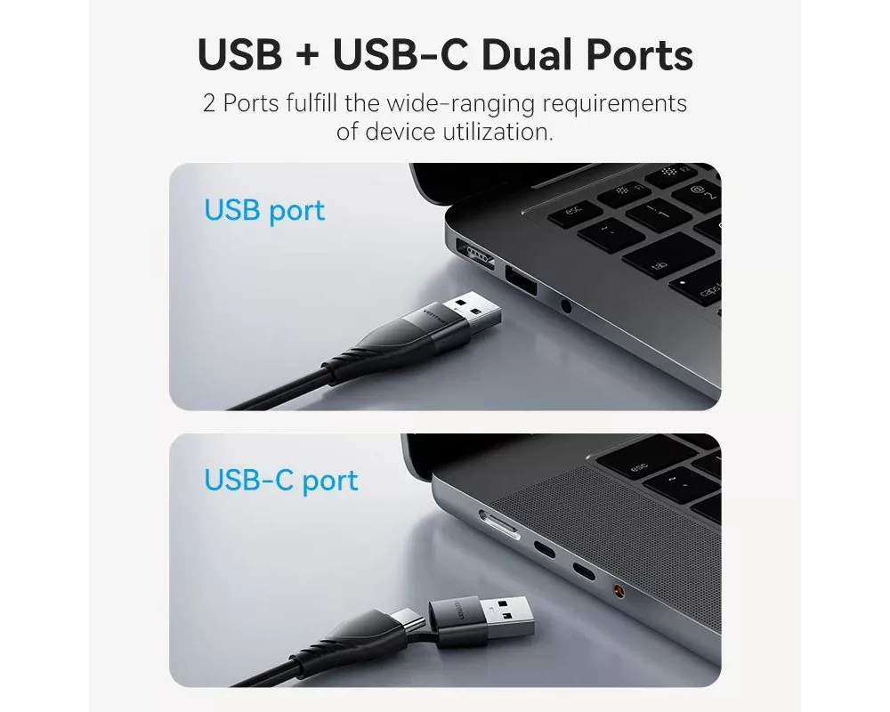 Адаптери Vention адаптер Adapter USB-C/A to HDMI... 3