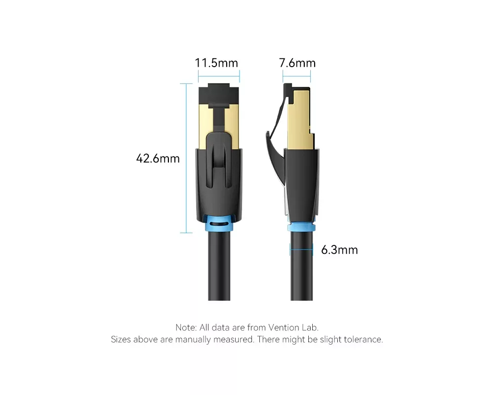 Мрежов кабел Vention Кабел LAN SFTP Cat.8 Patch Cable... 14