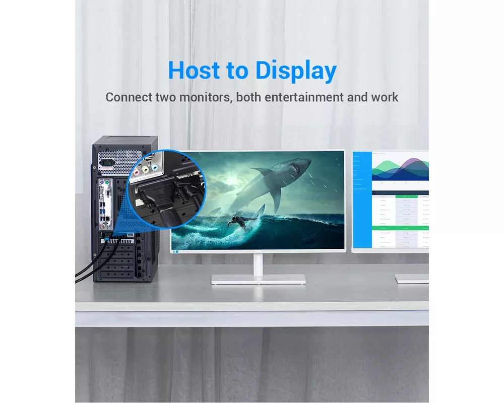 Адаптери Vention Адаптер Adapter DVI M / HDMI F G... 6