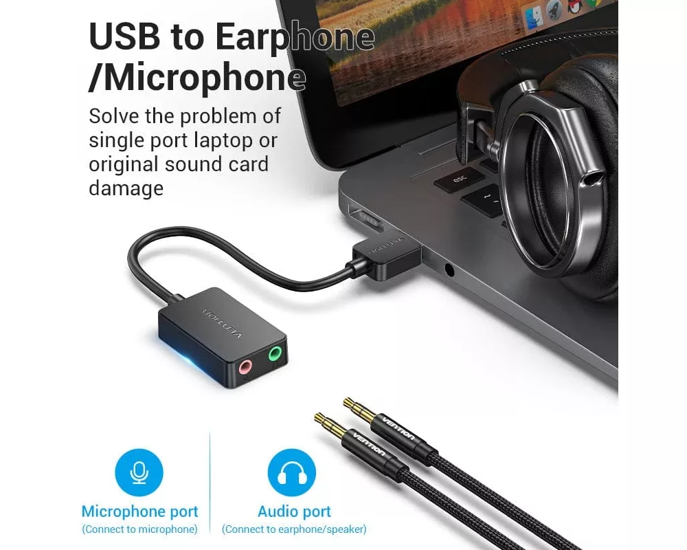 Звукова карта Vention USB Sound card - CDYB0 3