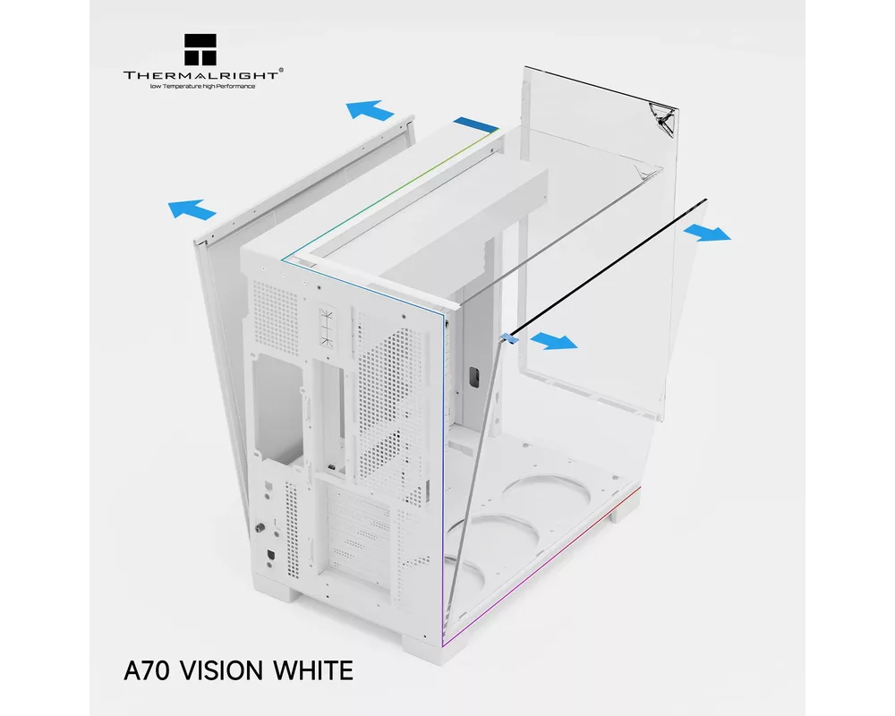 Кутия Thermalright ATX - TR-A70 Vision White - 9.16 inch LCD Display 5