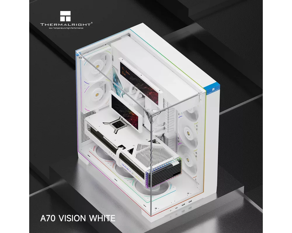 Кутия Thermalright ATX - TR-A70 Vision White - 9.16 inch LCD Display 4