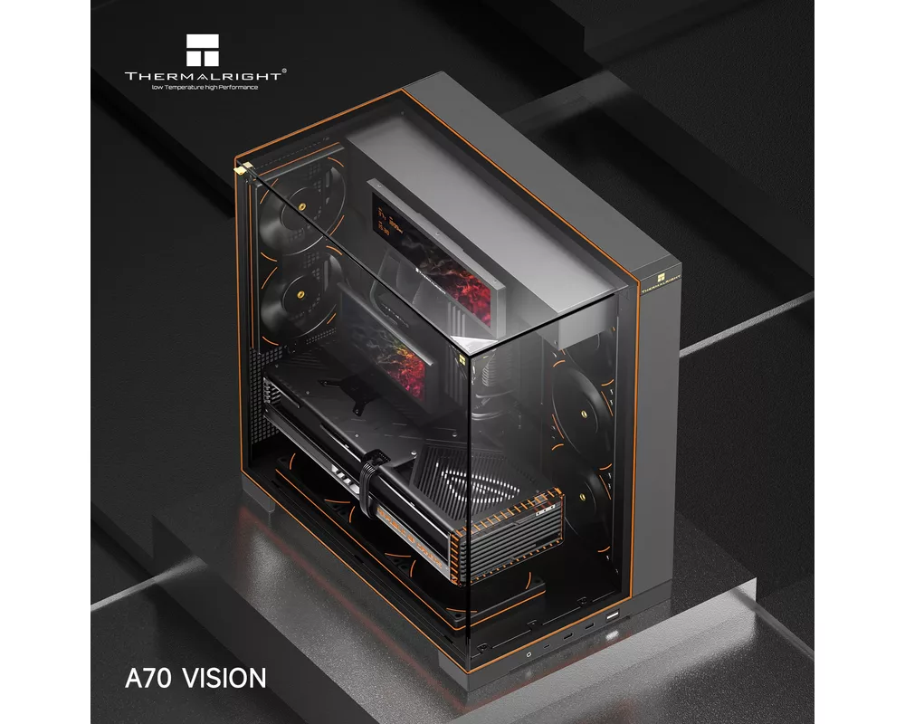 Кутия Thermalright ATX - TR-A70 Vision Black - 9.16 inch LCD Display 5