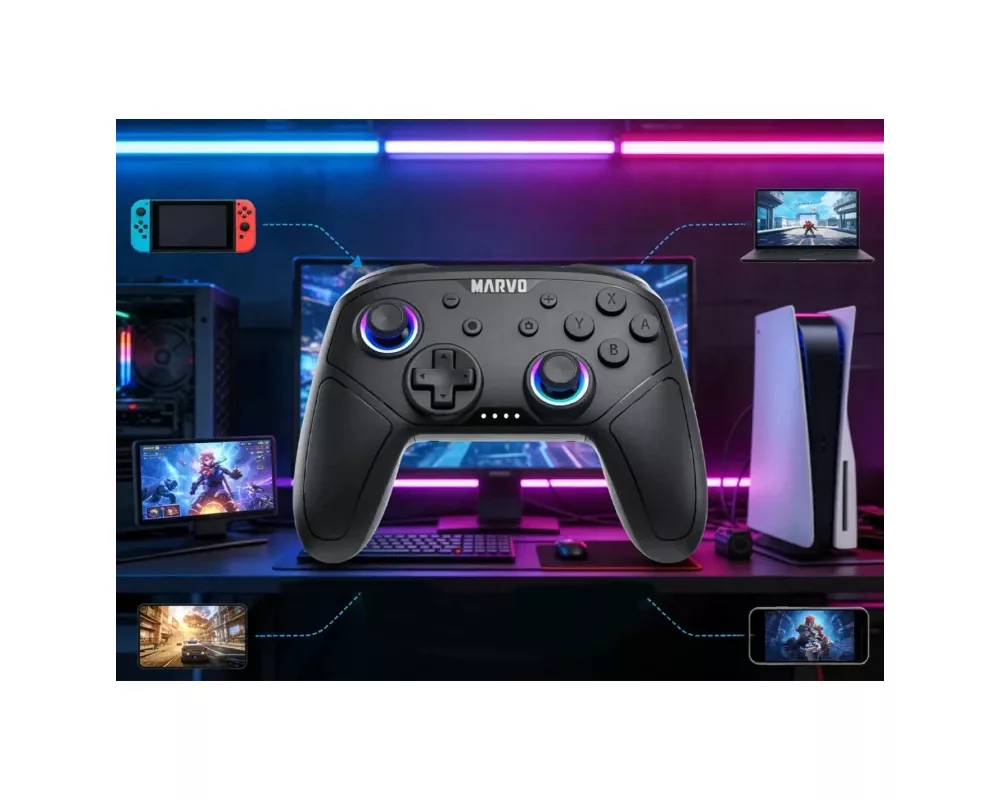 Джойстици и Геймпадове Marvo геймпад Gamepad Pact 60 GT-80 - PS4 9