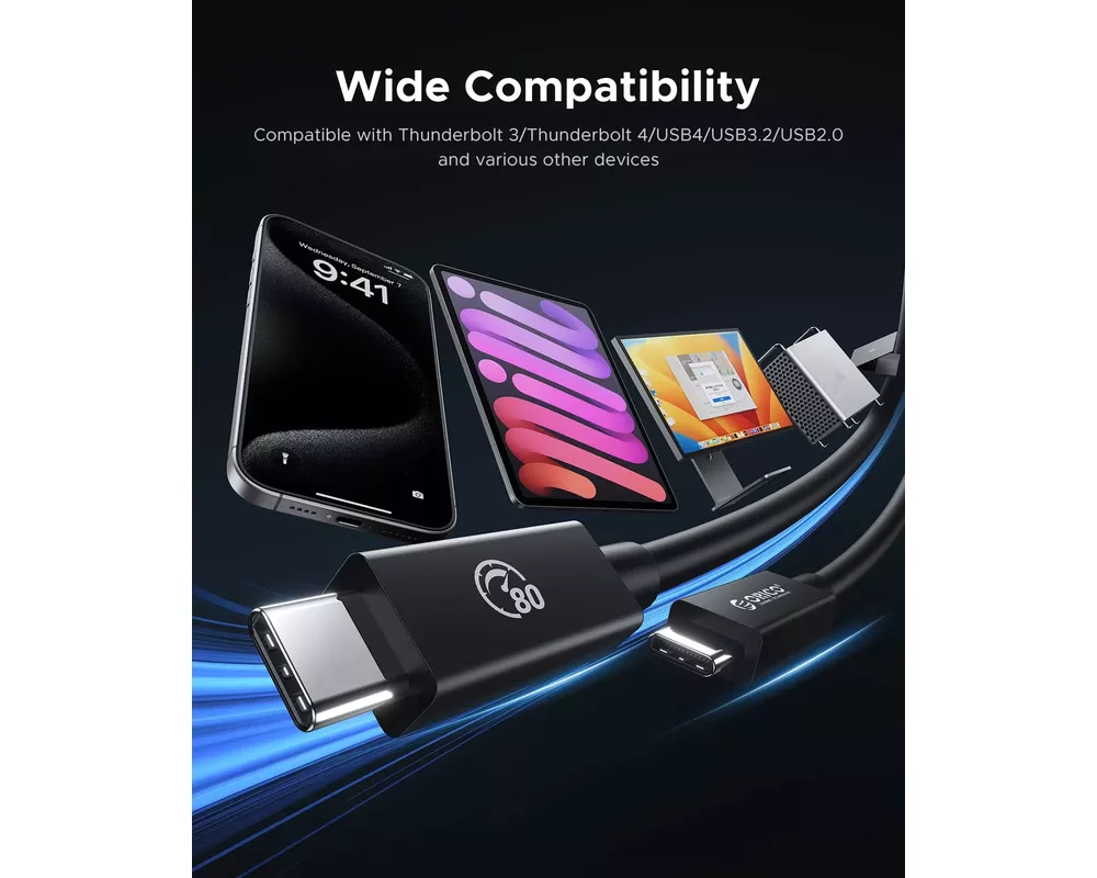 Кабел Orico кабел Cable Thunderbolt 5 / USB4 -... 4