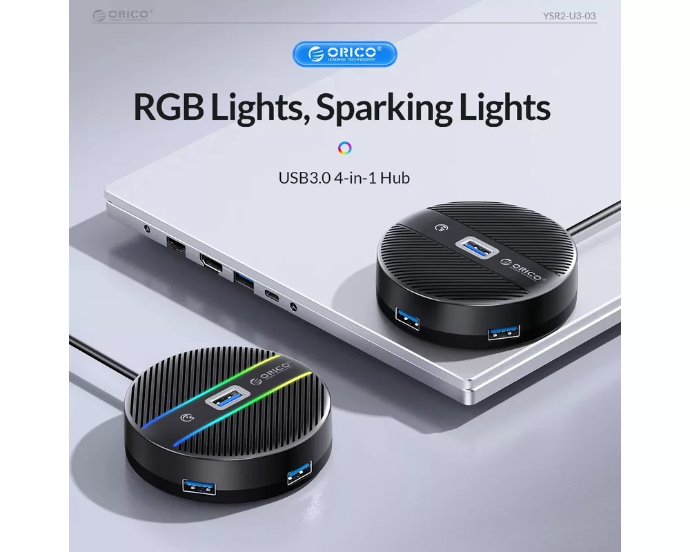 USB хъб Orico HUB USB3.1 Type-C 4 port - 4 x USB3.0 White 10