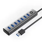 <span>USB хъб</span> Orico USB3.0 HUB 7 port Black - CL7U-U3-... <span class='catalog-num-in-name'>CL7U-U3-10-GY-BP</span> - 