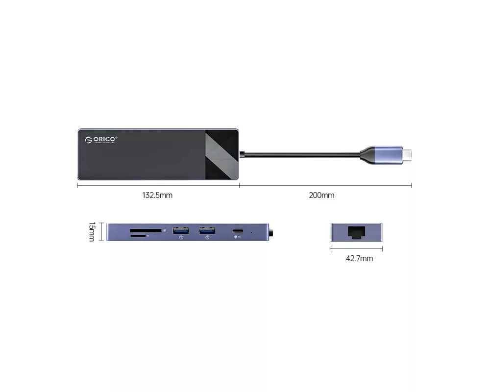 Докинг станция Orico Docking Station Type-C - DM-10P-BK-BP - HDMI 3
