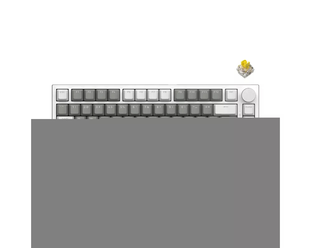 Клавиатура Ajazz геймърска механична AK820 - Mille feuille Yellow Switches [Linear] 3