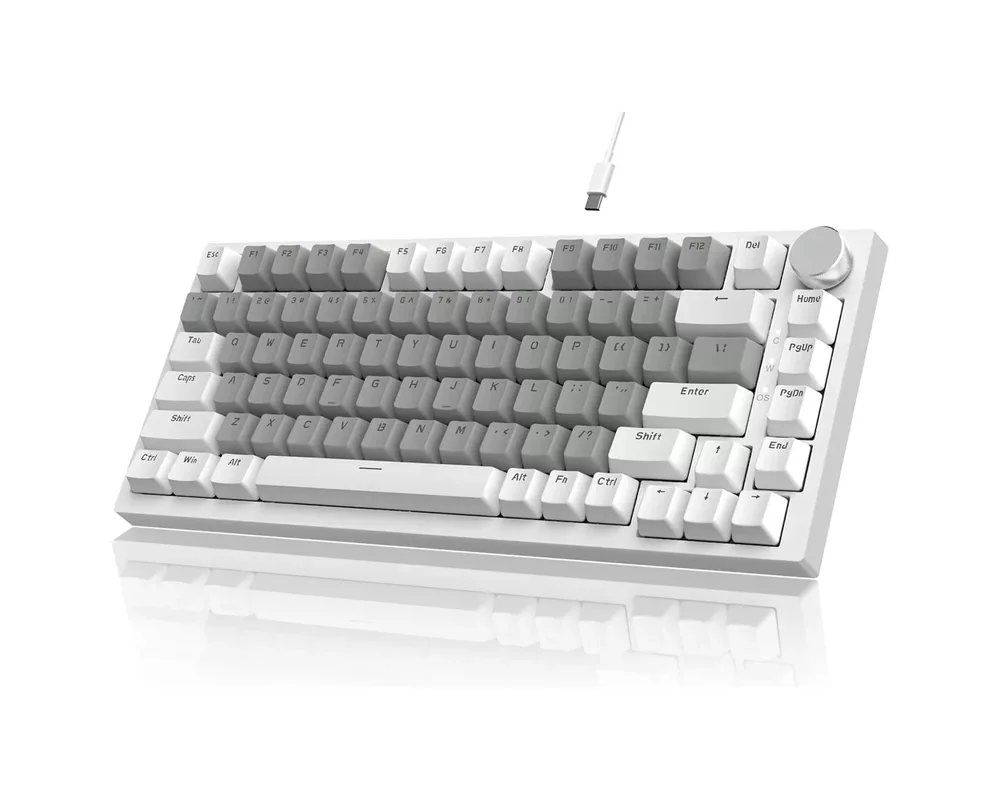 Клавиатура Ajazz геймърска механична AK820 - Mille feuille Yellow Switches [Linear] 2