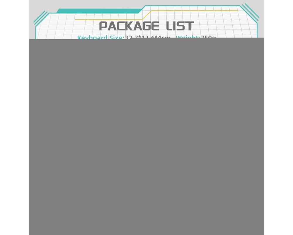 Клавиатура Ajazz геймърска механична AK820 - Mille feuille Yellow Switches [Linear] 10