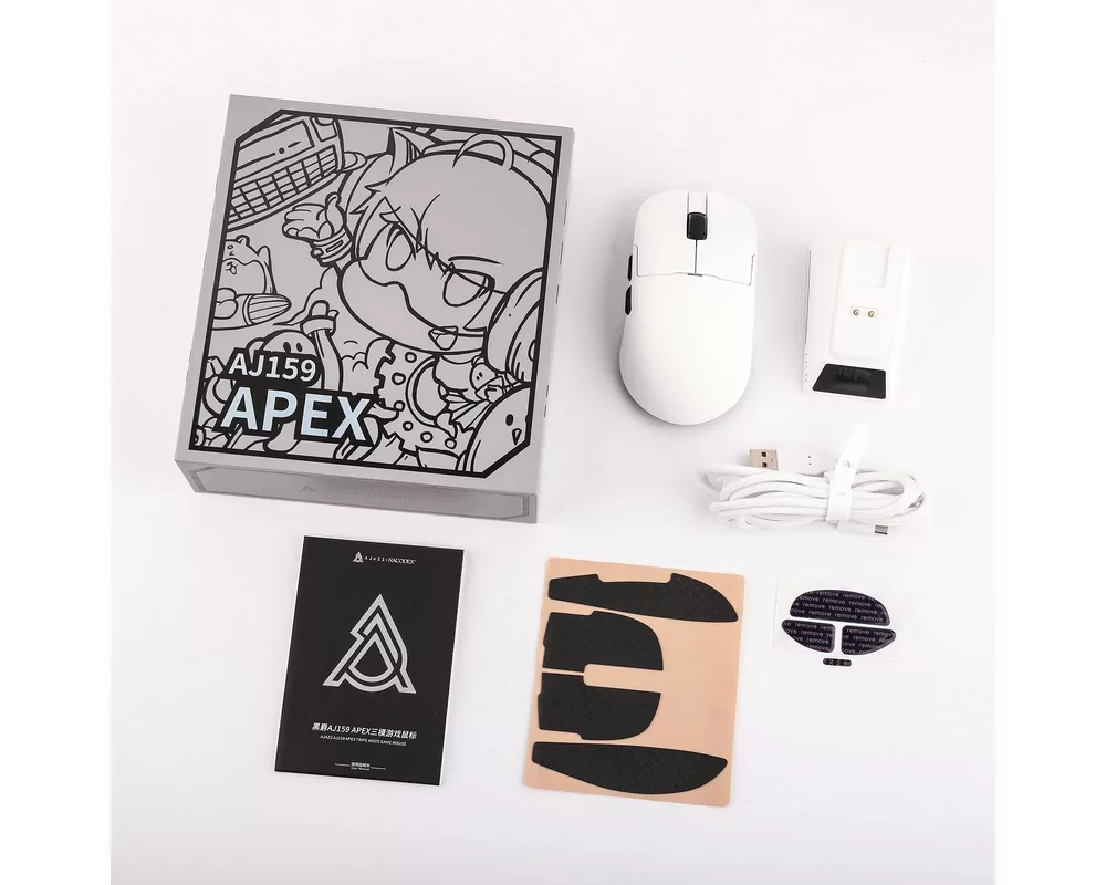 Мишка Ajazz професионална AJ159 APEX - Wireless Gaming Mouse - 8K 12