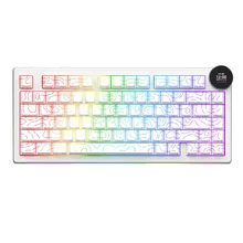  Ajazz геймърска механична клавиатура Wireless Gaming Mechanical Keyboard AK820 V2 PRO - White peach Switch [Linear] 904970 AJ-AK820-V2-PRO-WPS-SE-WH на топ цена - PIC.bg