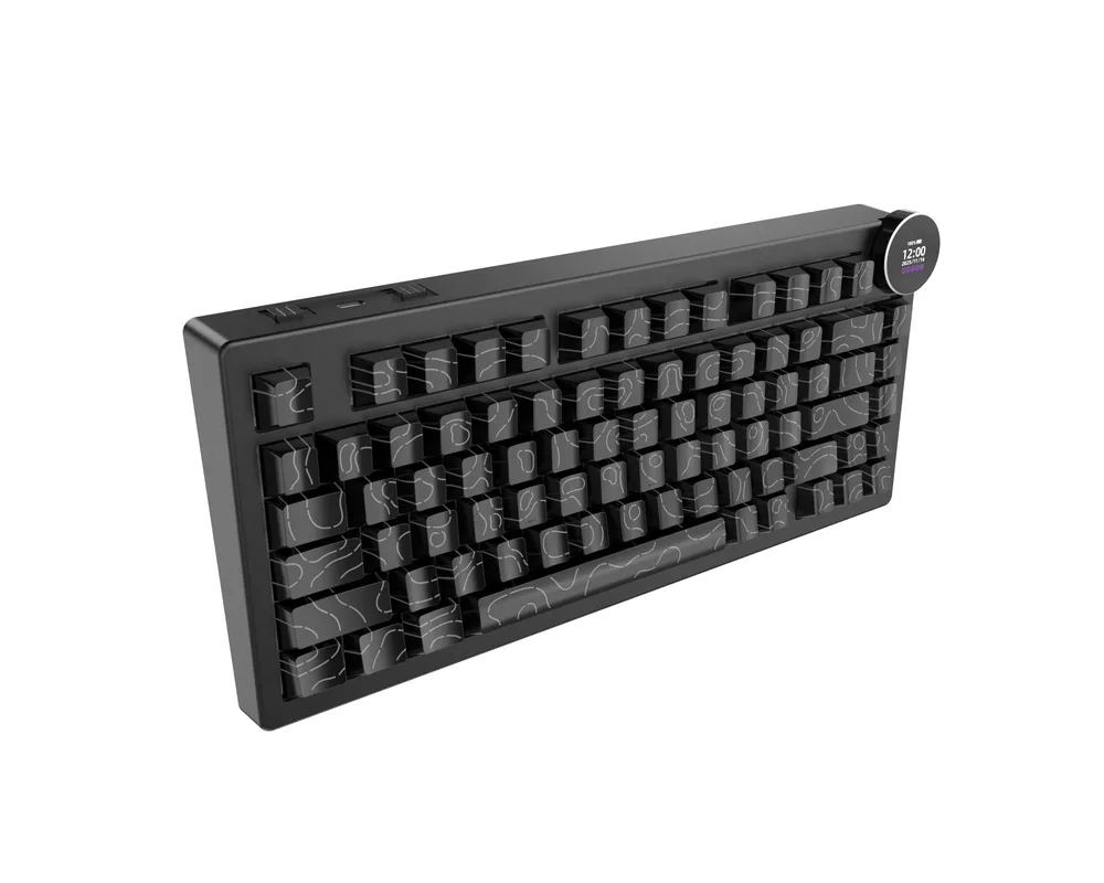 Клавиатура Ajazz геймърска механична клавиатура Wireless Gaming Mechanical Keyboard AK820 V2 PRO - White peach Switch [Linear] 5