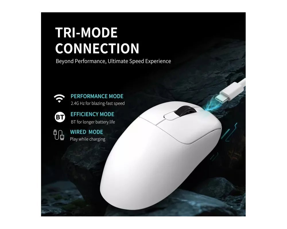 Мишка Ajazz професионална AJ179 PRO - Wireless Gaming Mouse - 8K 4