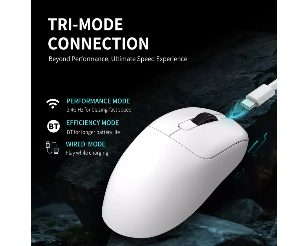 Мишка Ajazz професионална AJ179 APEX - Wireless Gaming Mouse - 8K 3