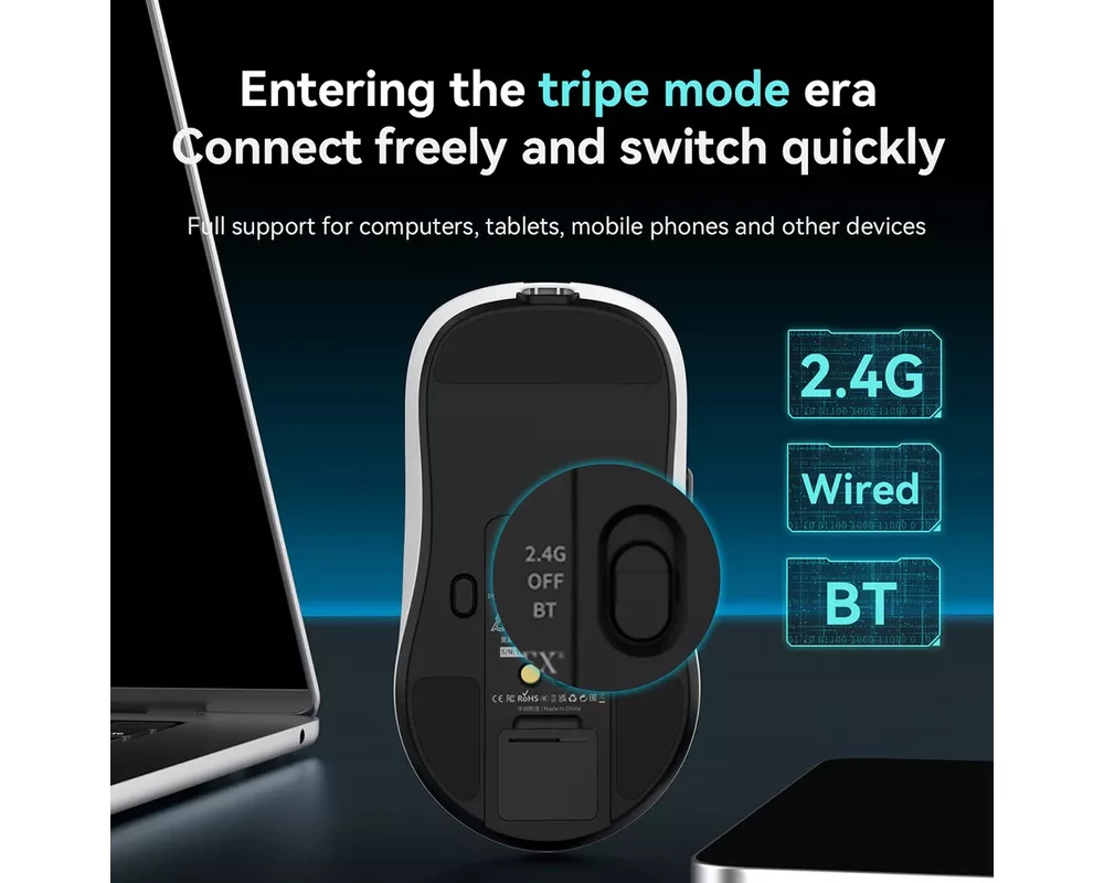 Мишка Ajazz професионална AJ159P MC - Wireless Gaming Mouse - 1K 10