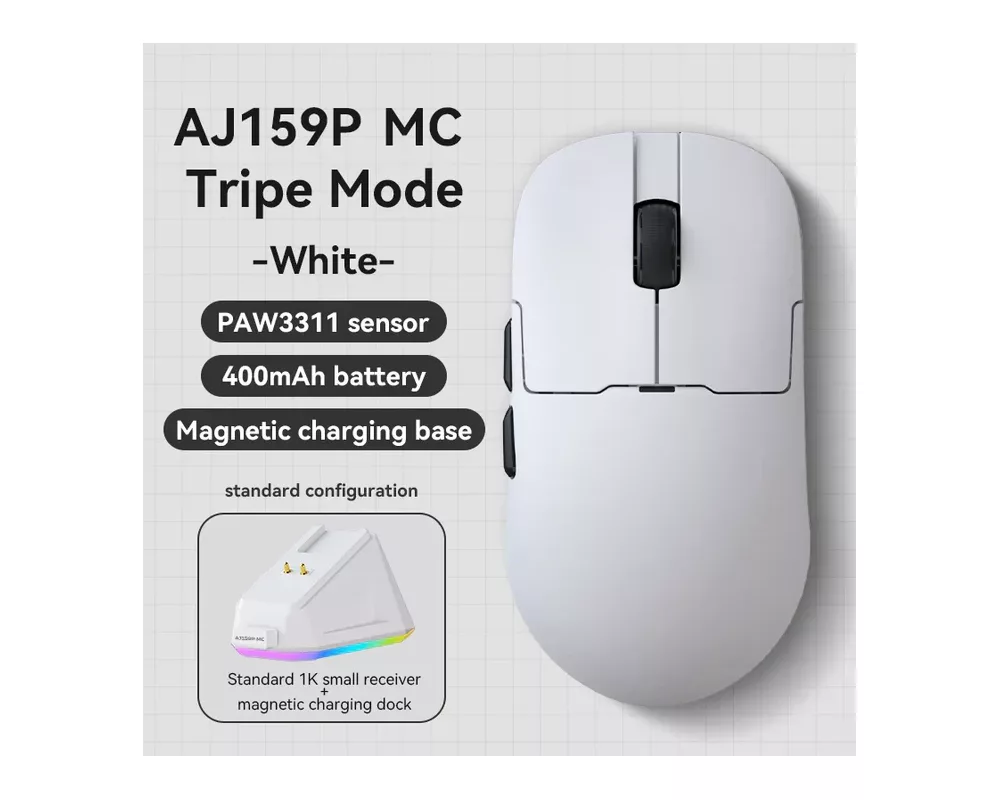 Мишка Ajazz професионална AJ159P MC - Wireless Gaming Mouse - 1K 5