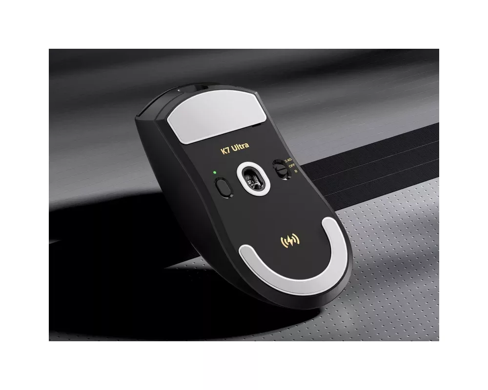 Мишка MCHOSE професионална K7 Ultra Black - Wireless Gaming Mouse - Dual 8K 8