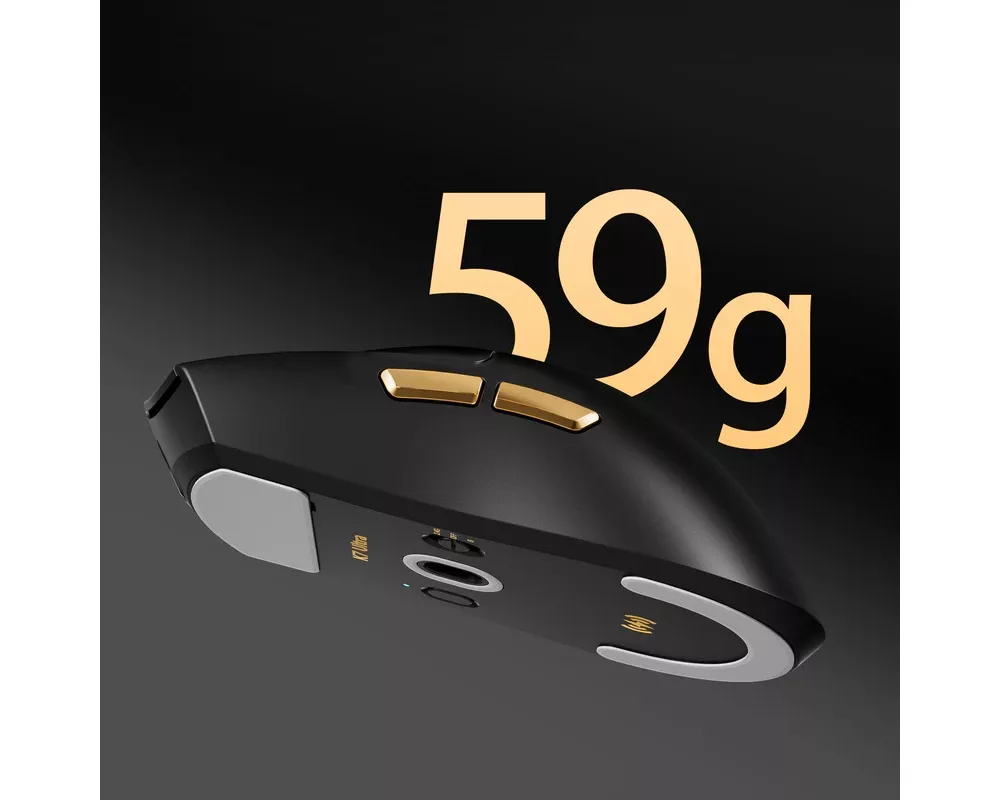Мишка MCHOSE професионална K7 Ultra Black - Wireless Gaming Mouse - Dual 8K 5