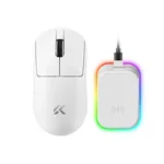 Мишка MCHOSE професионална A7 V2 Ultra White - Wireless Gaming Mouse - Dual 8K 2