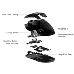 Мишка MCHOSE професионална A7 V2 Ultra Black - Wireless Gaming Mouse - Dual 8K 14