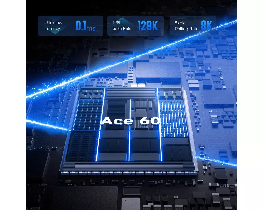 Клавиатура MCHOSE геймърска механична Ace 60 Pro - 8K 4
