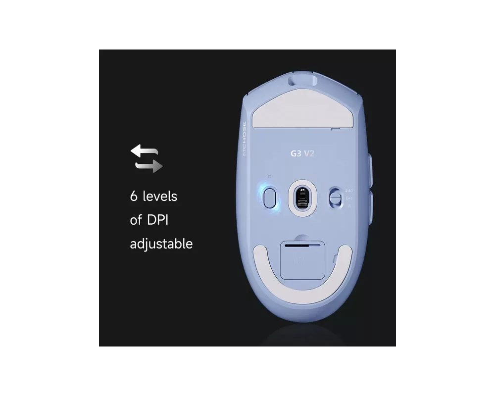 Мишка MCHOSE професионална G3 V2 Black - Wireless Gaming Mouse - 1K 9