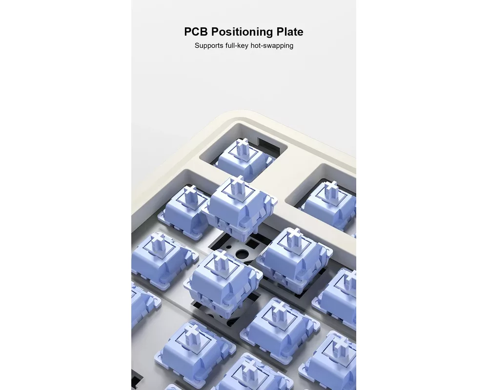 Клавиатура Aula геймърска механична клавиатура Wireless Gaming Mechanical Keyboard AU75 - Bloomfield Switch [Linear] 5