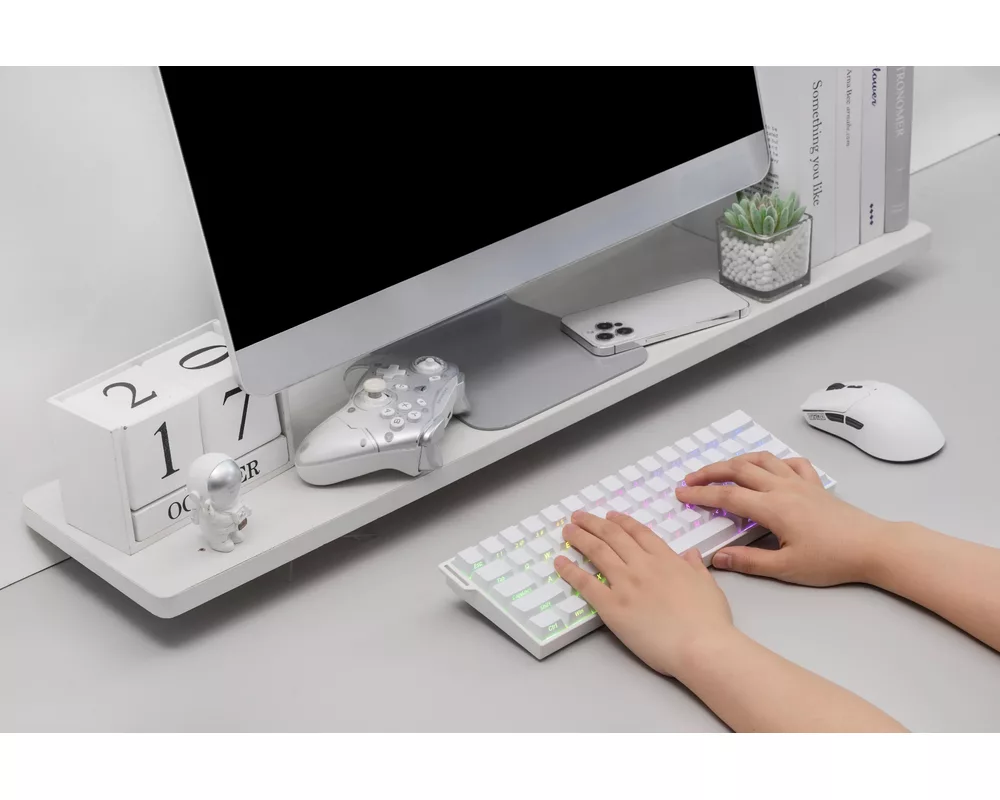 Клавиатура Aula геймърска механична клавиатура Wireless Gaming Mechanical Keyboard MINI 60 HE PRO 8K - Stormrise Magnetic Switch [Linear] 17