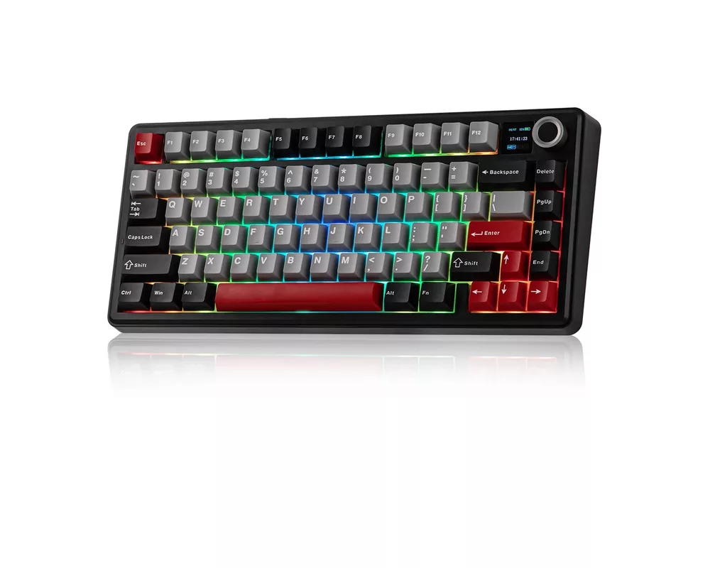 Клавиатура Aula геймърска механична клавиатура Wireless Gaming Mechanical Keyboard F75 MAX - Reaper Switch [Linear] 4