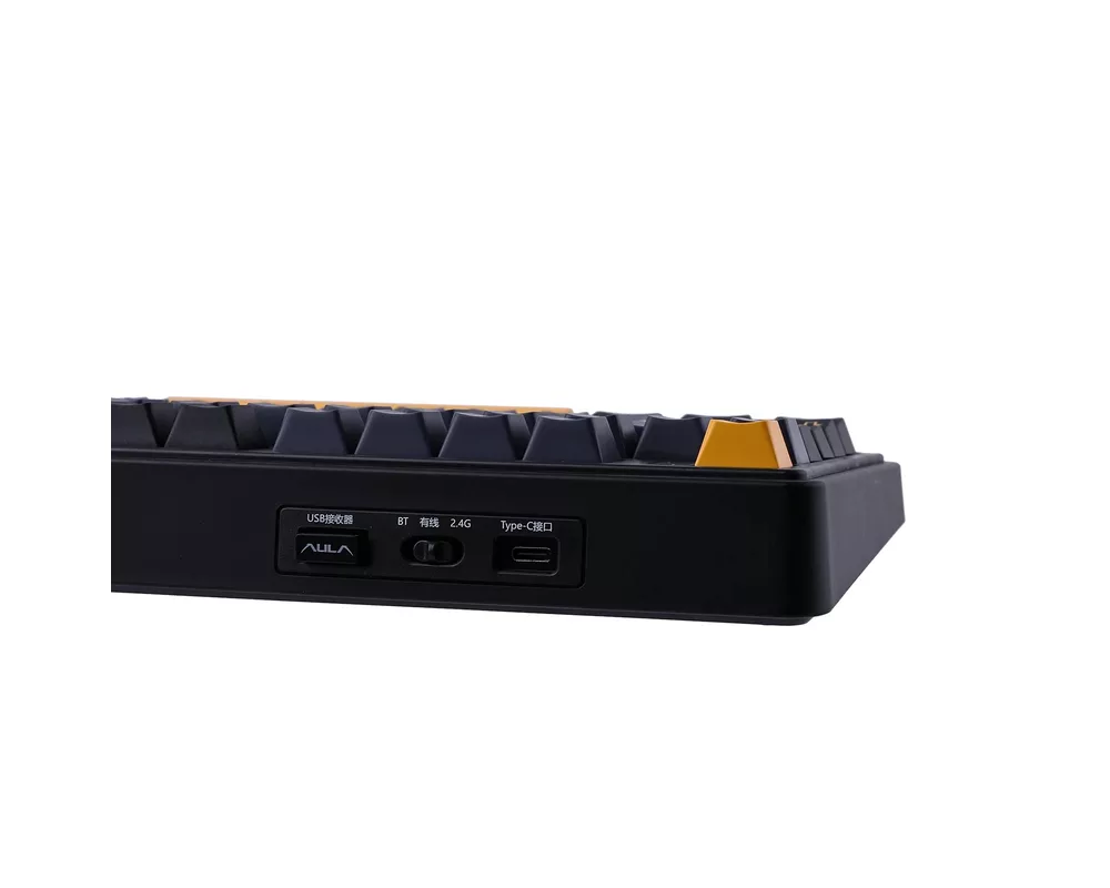 Клавиатура Aula геймърска механична клавиатура Wireless Gaming Mechanical Keyboard F75 Thunder Black - Reaper Switch [Linear] 7